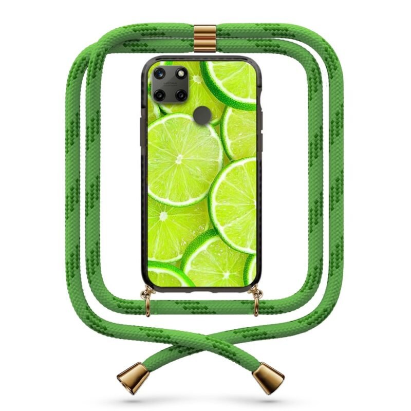 Lime θήκη με κορδόνι & σχέδιο 9873 για Realme C25Y