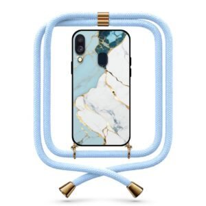 Marble texture θήκη με κορδόνι & σχέδιο 9747 για Galaxy A40