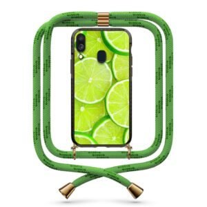 Lime θήκη με κορδόνι & σχέδιο 9873 για Galaxy A40