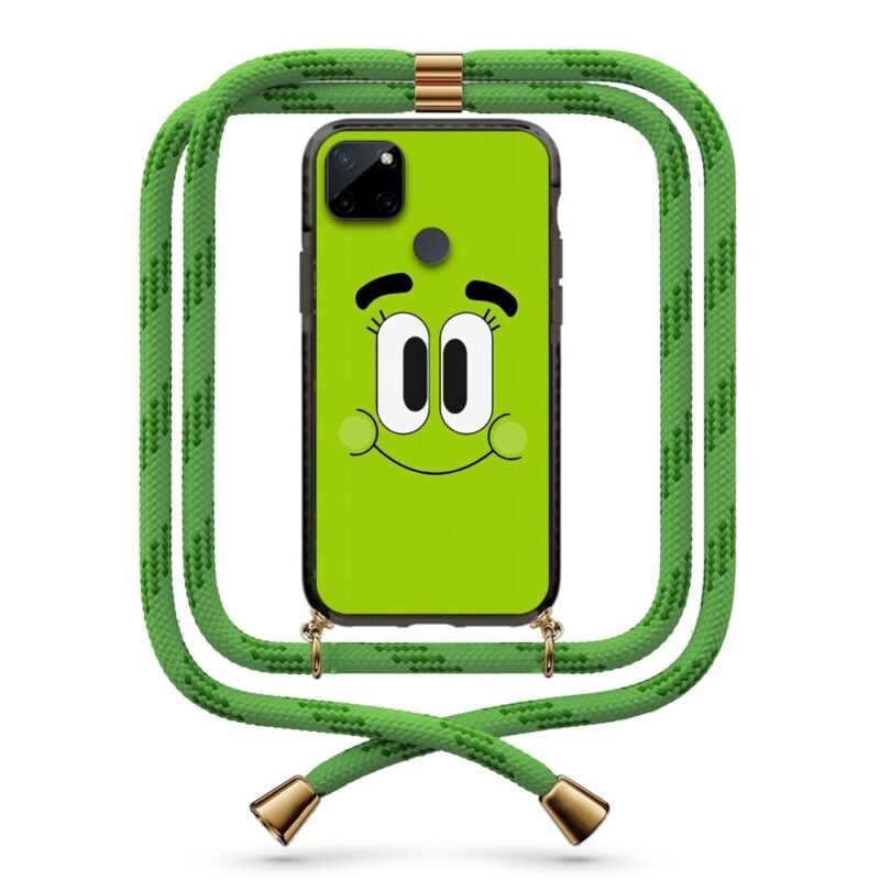 Happy face θήκη με κορδόνι & σχέδιο 9874 για Realme C21Y
