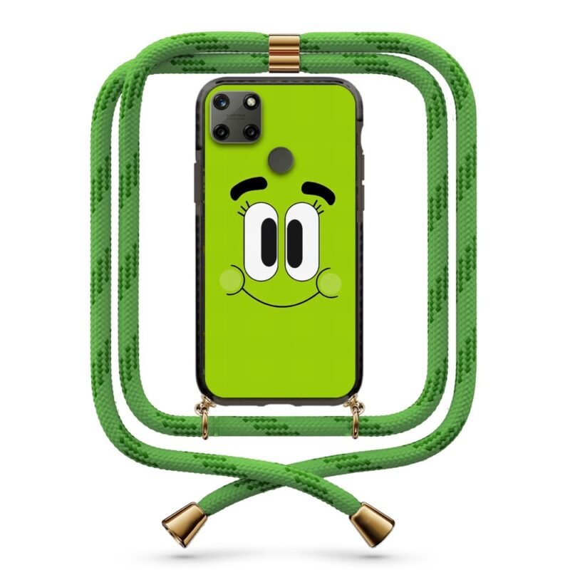 Happy face θήκη με κορδόνι & σχέδιο 9874 για Realme C25Y