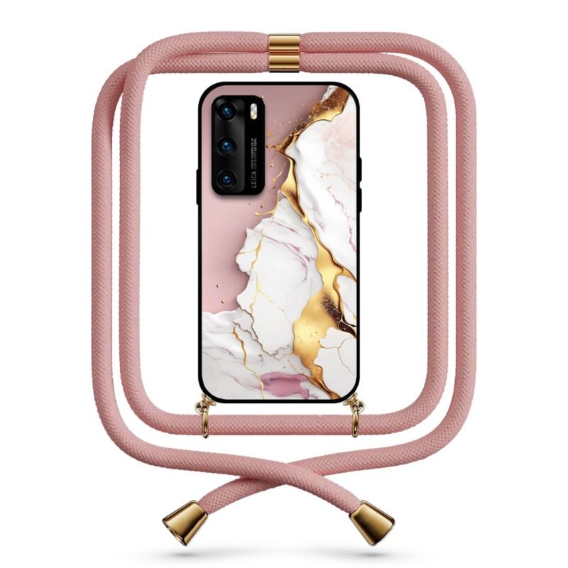 Liquid marble θήκη με κορδόνι & σχέδιο 9748 για Huawei P40