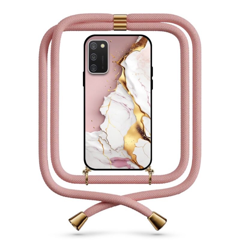 Liquid marble θήκη με κορδόνι & σχέδιο 9748 για Galaxy A02S
