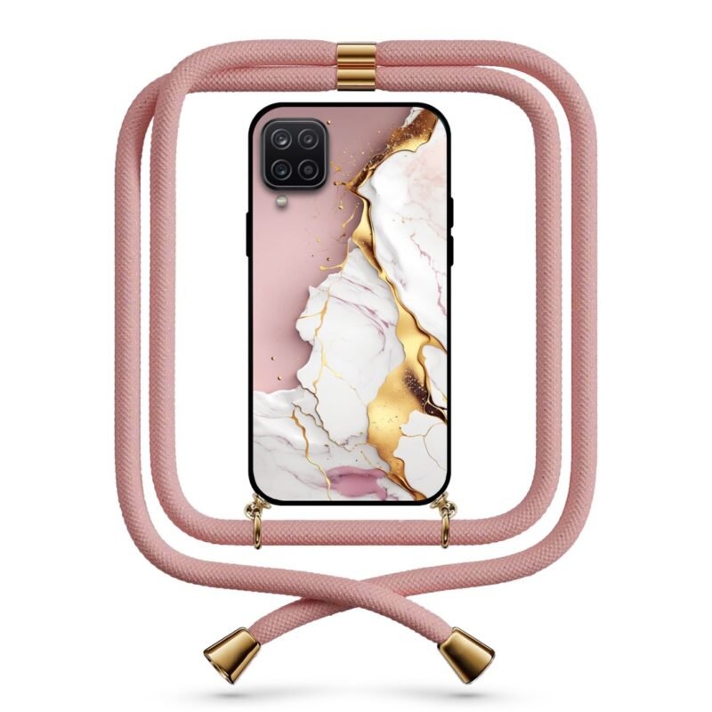 Liquid marble θήκη με κορδόνι & σχέδιο 9748 για Galaxy A12
