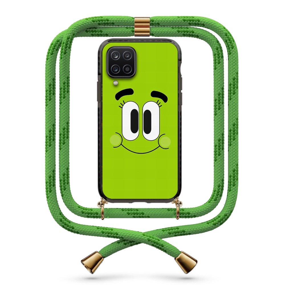 Happy face θήκη με κορδόνι & σχέδιο 9874 για Galaxy A12
