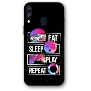 Eat sleep play θήκη κινητού 91208 για Galaxy A40