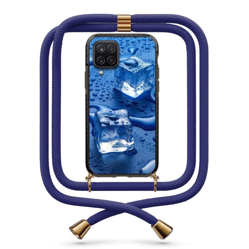 Ice cubes θήκη με κορδόνι & σχέδιο 9839 για Galaxy A12