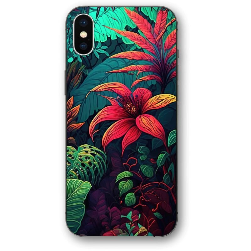 Jungle flowers θήκη κινητού 91259 γιά iPhone Xs Max