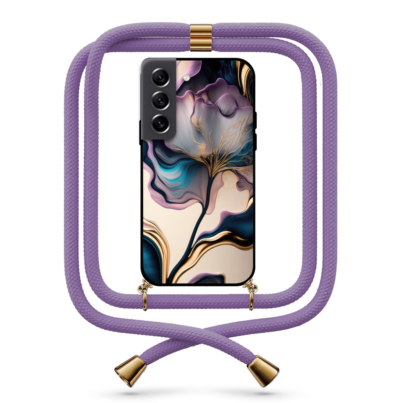 Abstract flower θήκη με κορδόνι & σχέδιο 9758 για  Galaxy S22