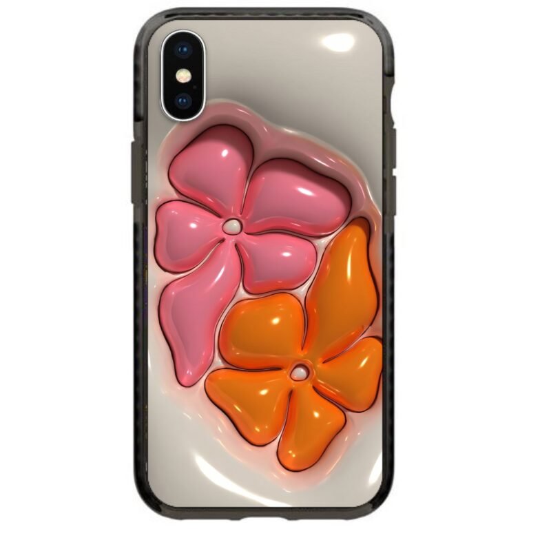 3d double flower θήκη κινητού 91787 γιά iPhone Xs Max