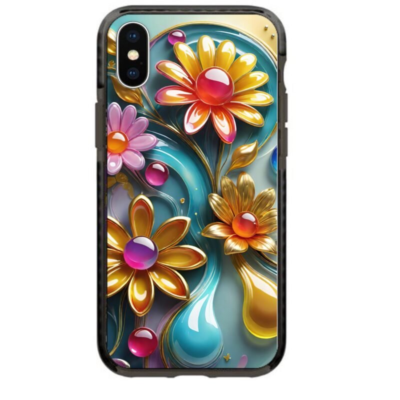 Flowers θήκη κινητού 91830 γιά iPhone Xs Max