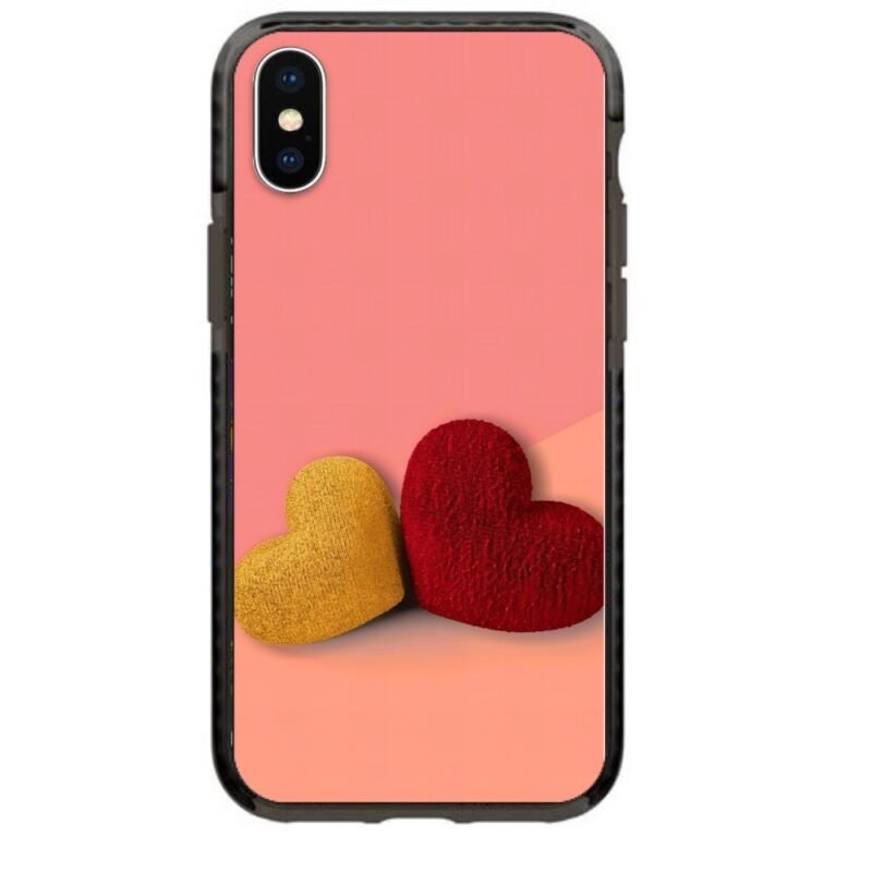 Double heart θήκη κινητού 91863 γιά iPhone Xs Max