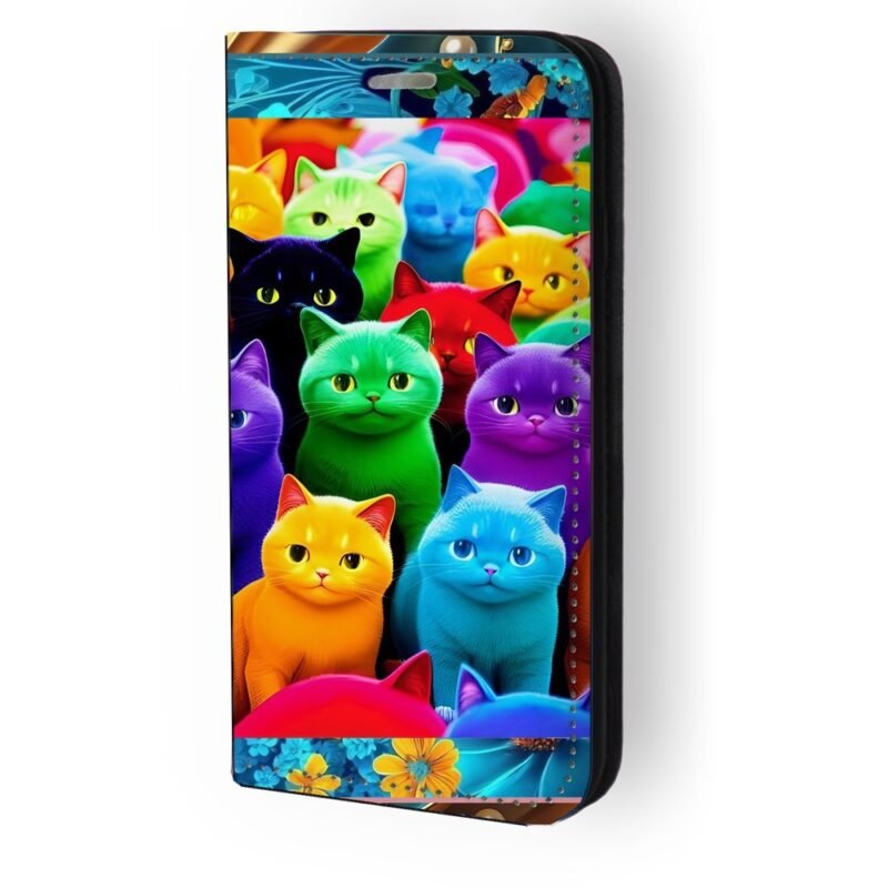 Θήκη book με σχέδιο cats 91568 για iPhone 14 Pro