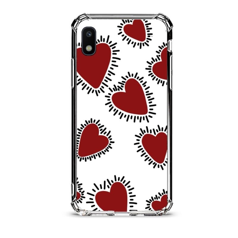 Hearts θήκη διάφανη & σχέδιο  d1086 γιά Galaxy A10