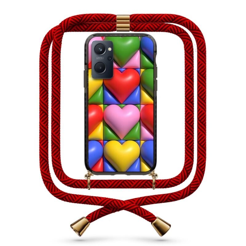 Heart patterns θήκη με κορδόνι & σχέδιο 9877 για Realme 9i