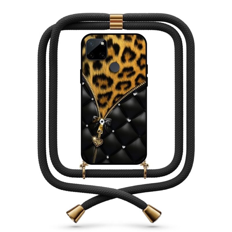 Elegant animal print θήκη με κορδόνι & σχέδιο 9751 για Realme C21Y