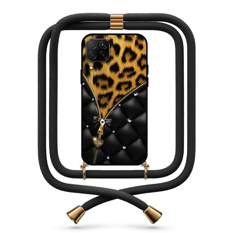 Elegant animal print θήκη με κορδόνι & σχέδιο 9751 για Huawei P40 Lite