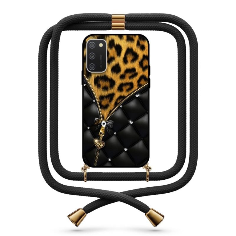 Elegant animal print θήκη με κορδόνι & σχέδιο 9751 για Galaxy A02S
