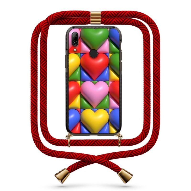 Heart patterns θήκη με κορδόνι & σχέδιο 9877 για Honor 10 Lite