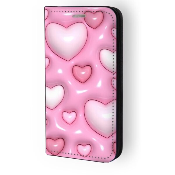 Θήκη book με σχέδιο 3d hearts 91589 για  Galaxy S22 Ultra