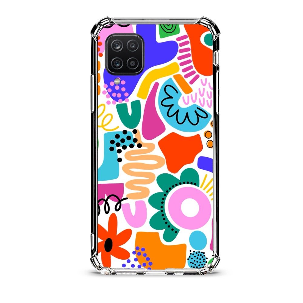 Shapes θήκη διάφανη & σχέδιο  d1072 γιά Galaxy A12