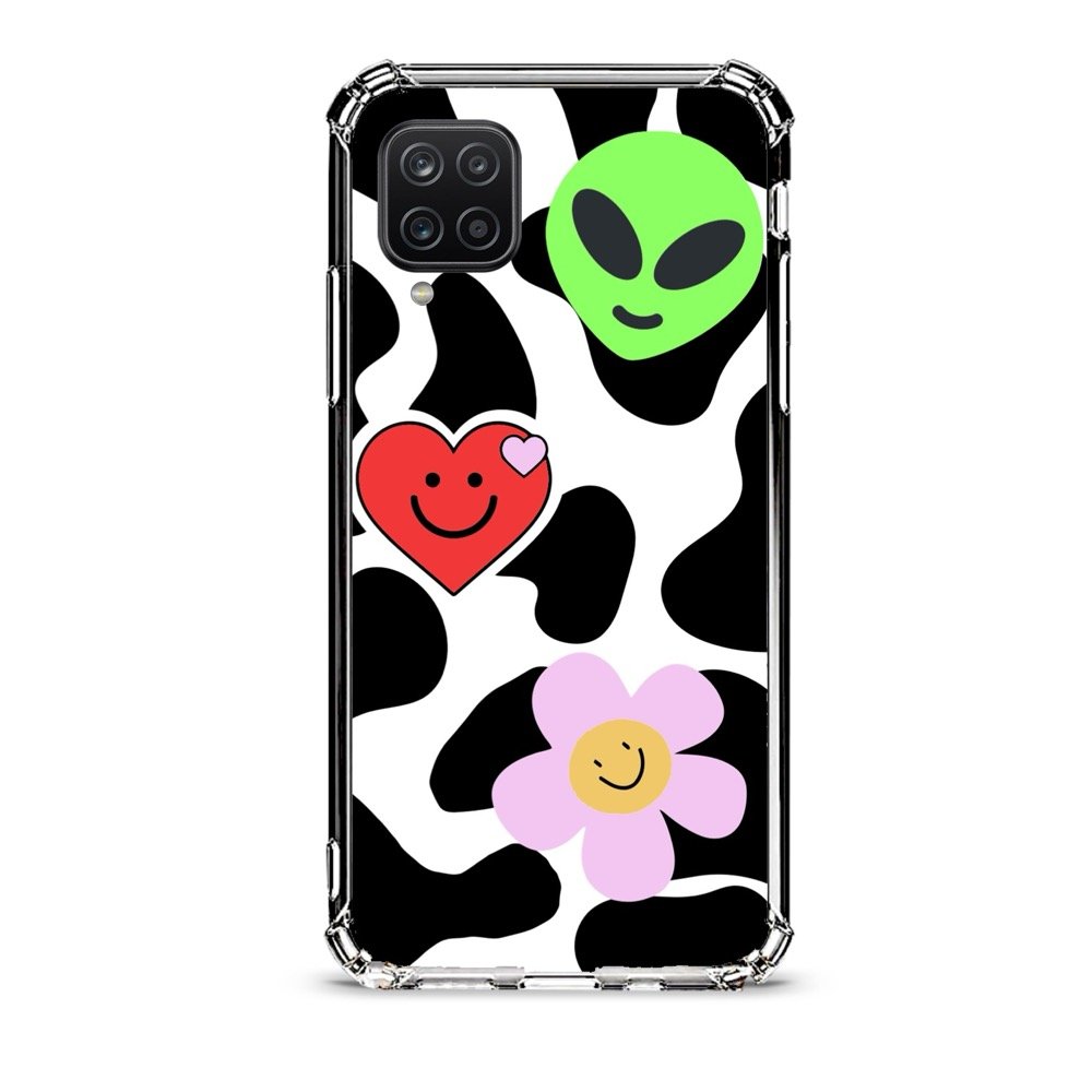 Smiley faces θήκη διάφανη & σχέδιο  d1073 γιά Galaxy A12