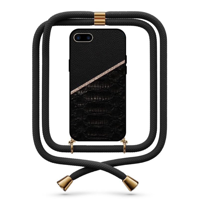 Leather snake print θήκη κινητού με κορδόνι 9752 γιά iPhone 7 Plus /8 Plus