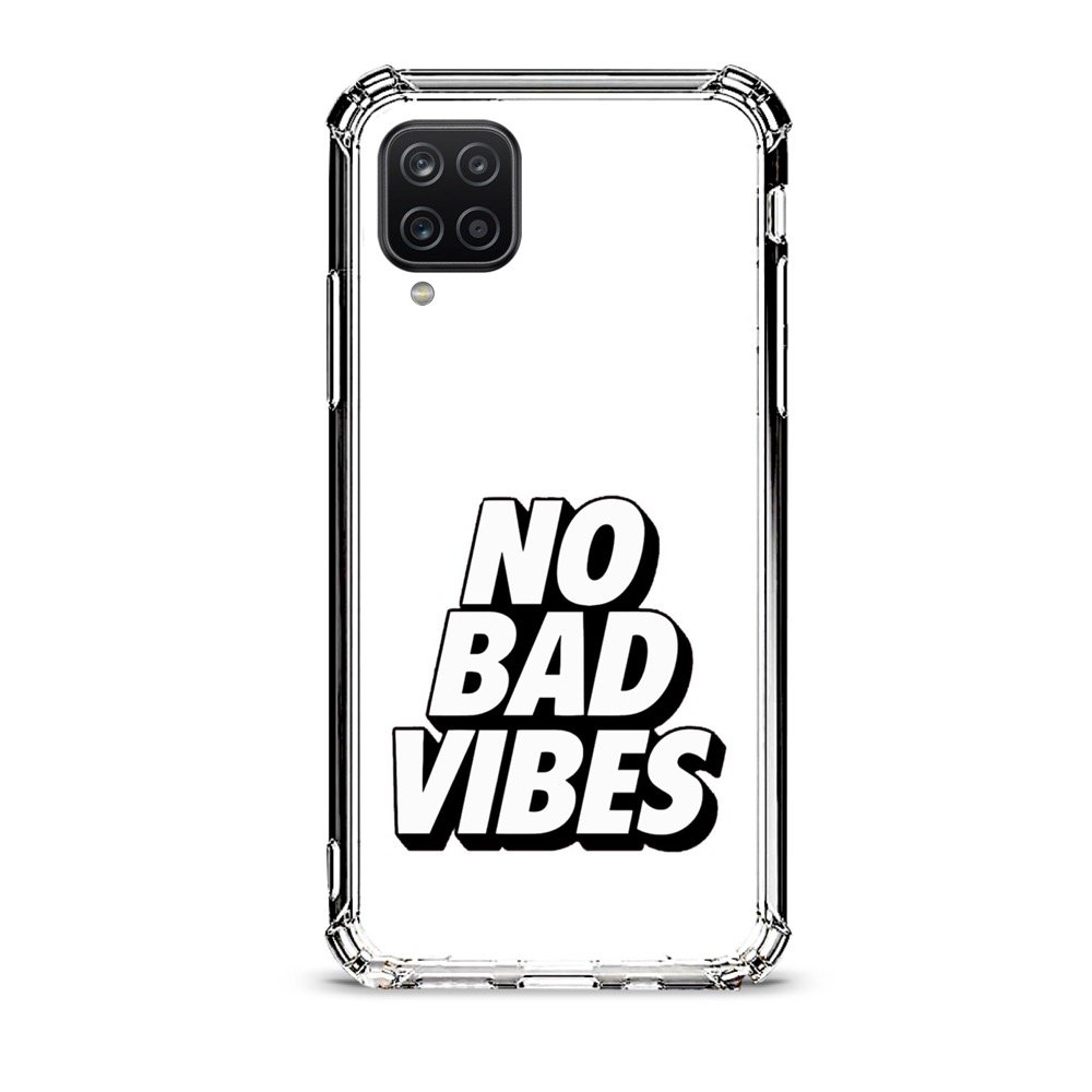 No bad vibes θήκη διάφανη & σχέδιο  d1103 γιά Galaxy A12
