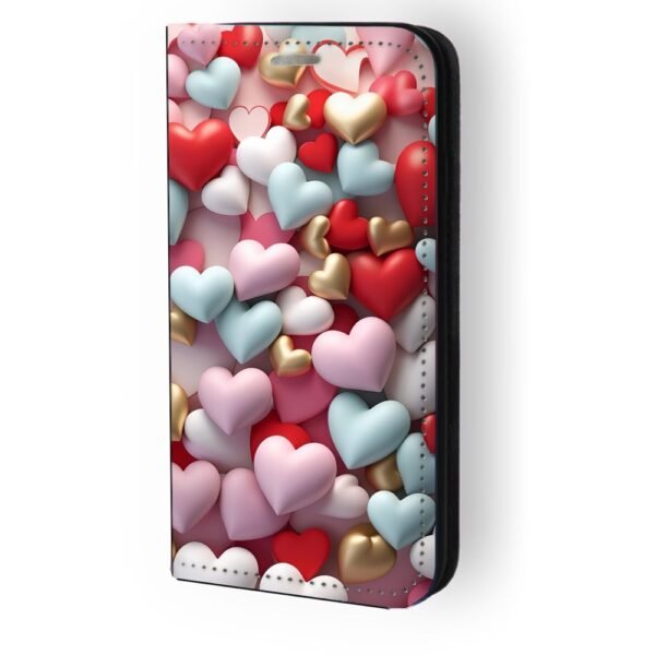 Θήκη book με σχέδιο hearts 91598 για iPhone 12/12 Pro