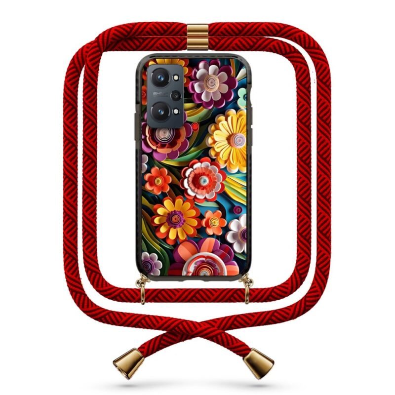 Flowers θήκη με κορδόνι & σχέδιο 9880 για Realme GT NEO 2