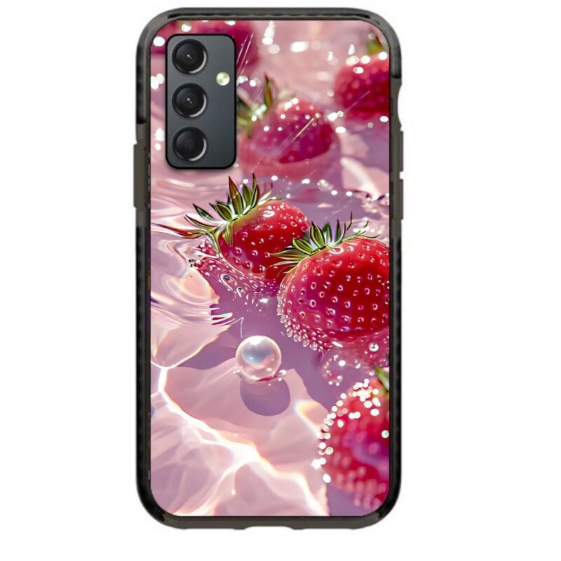 Wet strawberries θήκη κινητού 91754 γιά Galaxy A25