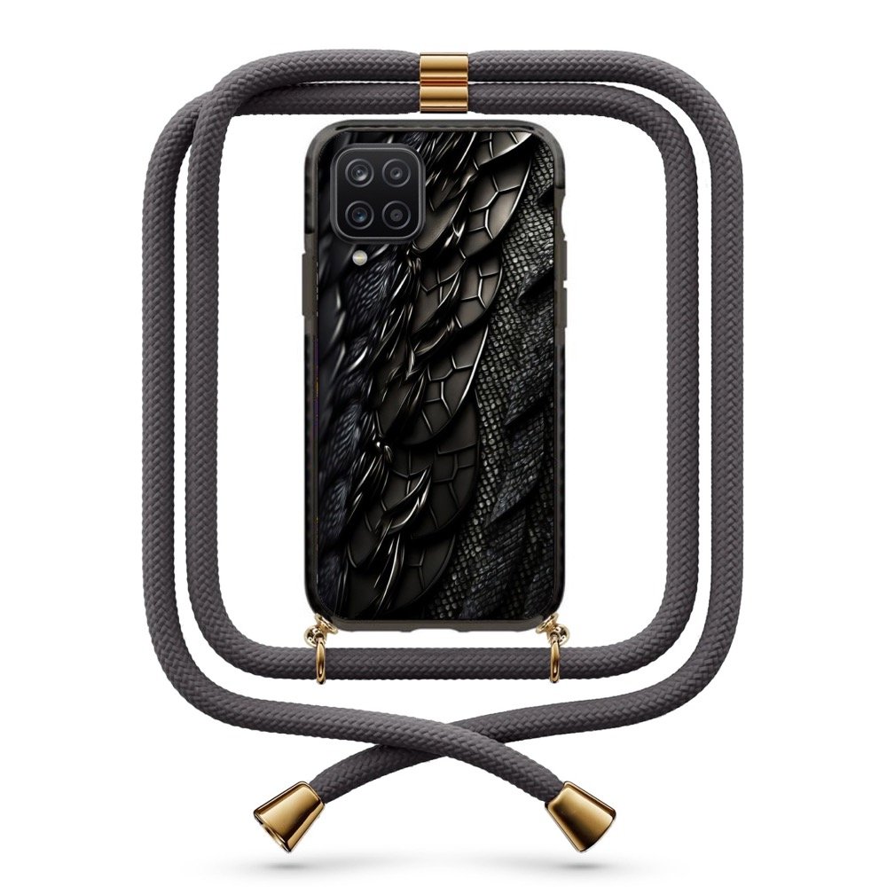 Dark abstract θήκη με κορδόνι & σχέδιο 9882 για Galaxy A12