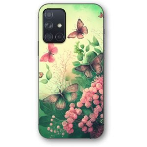 Flower butterflies θήκη κινητού 91255 για Galaxy A71