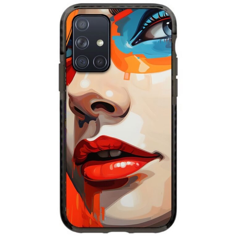 Colorful face girl θήκη κινητού 91740 γιά  Galaxy A71