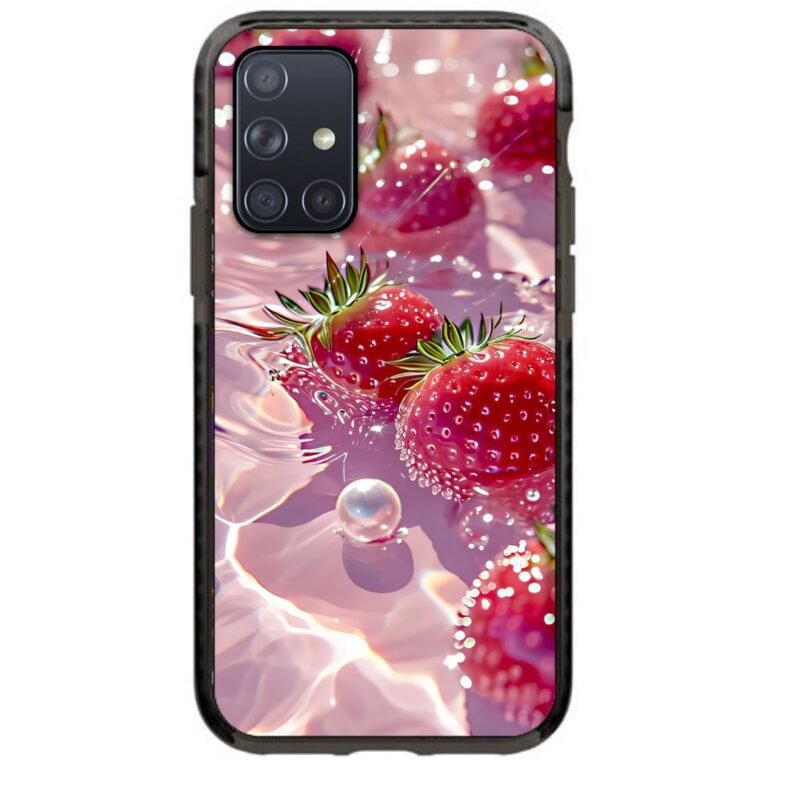 Wet strawberries θήκη κινητού 91754 γιά  Galaxy A71