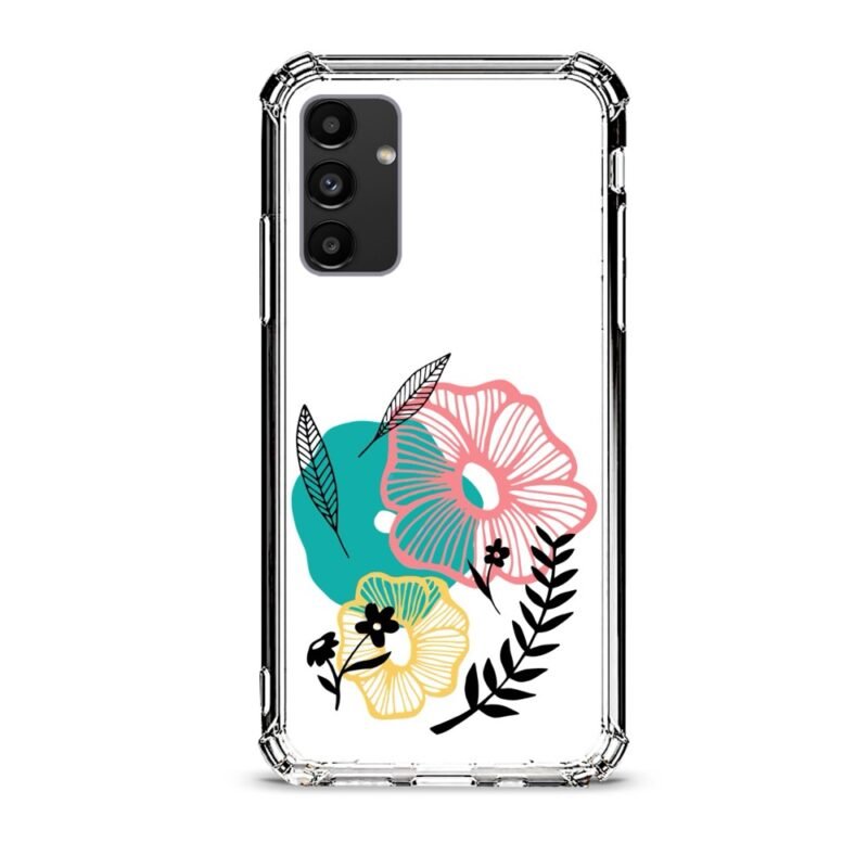 Flowers θήκη διάφανη & σχέδιο  d1098 γιά Galaxy A15
