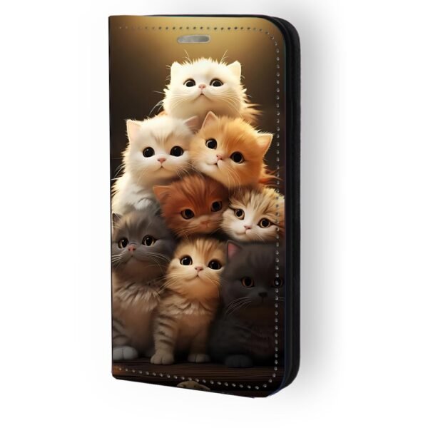 Θήκη book με σχέδιο kittens 91661 για iPhone 12/12 Pro