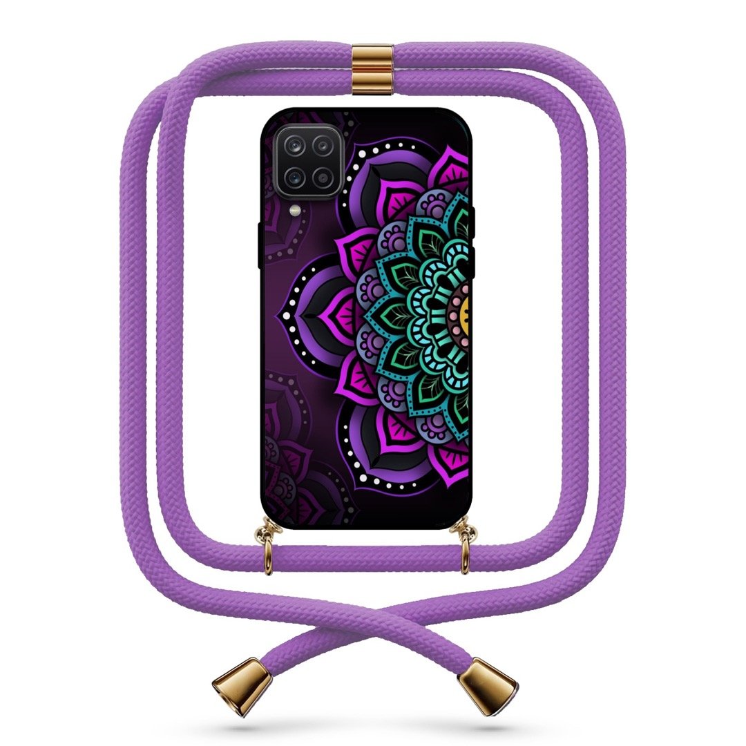 Mandala θήκη με κορδόνι & σχέδιο 9714 για Galaxy A12