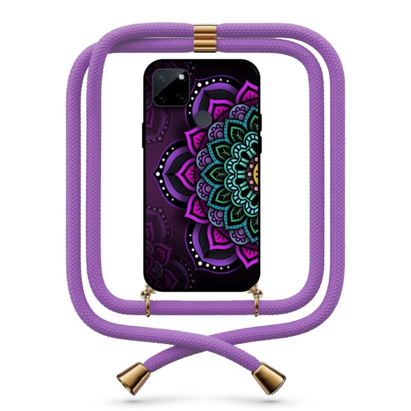 Mandala θήκη με κορδόνι & σχέδιο 9714 για Realme C21Y
