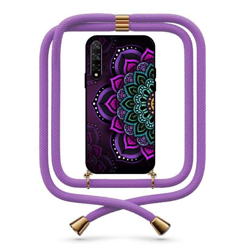 Mandala θήκη με κορδόνι & σχέδιο 9714 για Huawei Nova 5T