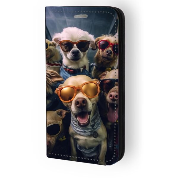 Θήκη book με σχέδιο sunglass dogs 91663 για Galaxy A30S