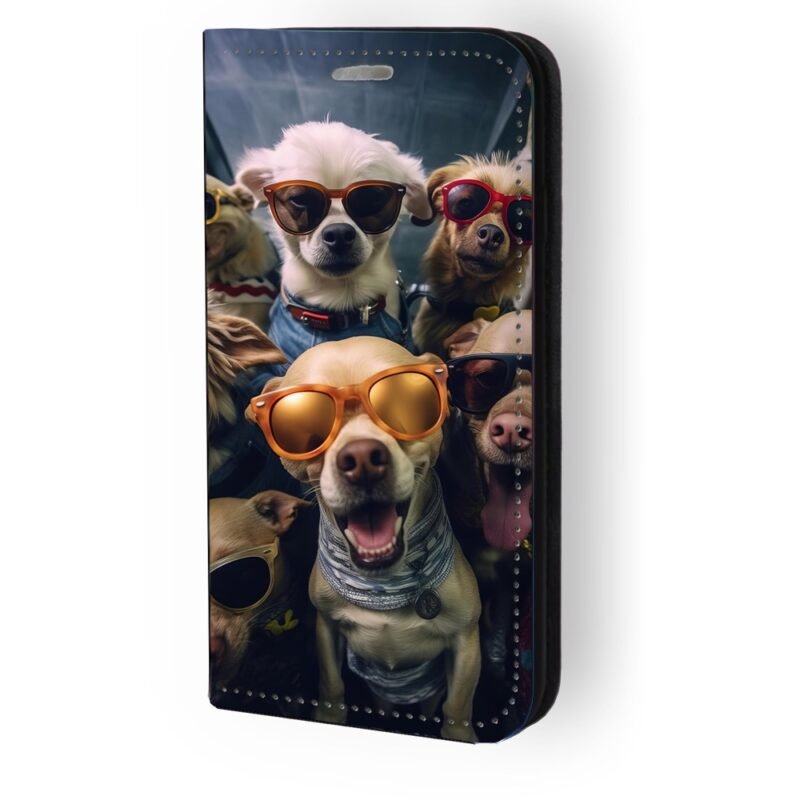 Θήκη book με σχέδιο sunglass dogs 91663 για iPhone 11 Pro Max