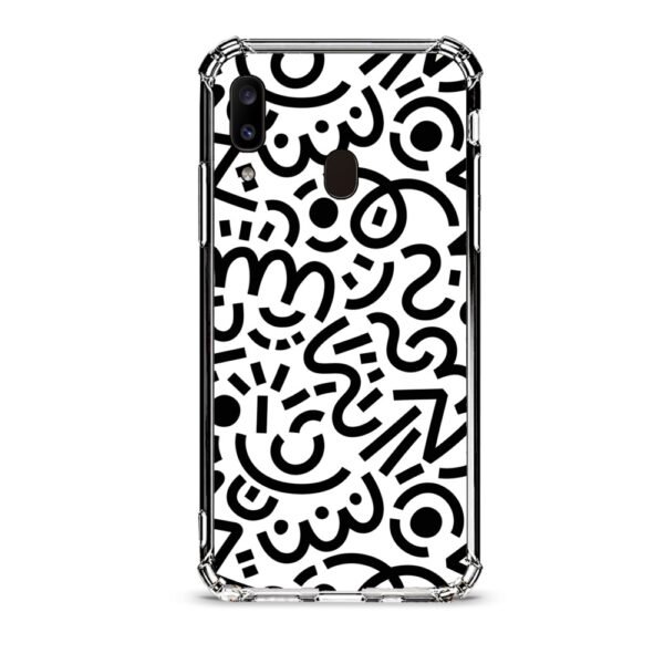 Abstract pattern θήκη διάφανη & σχέδιο  d1101 γιά Galaxy A20E