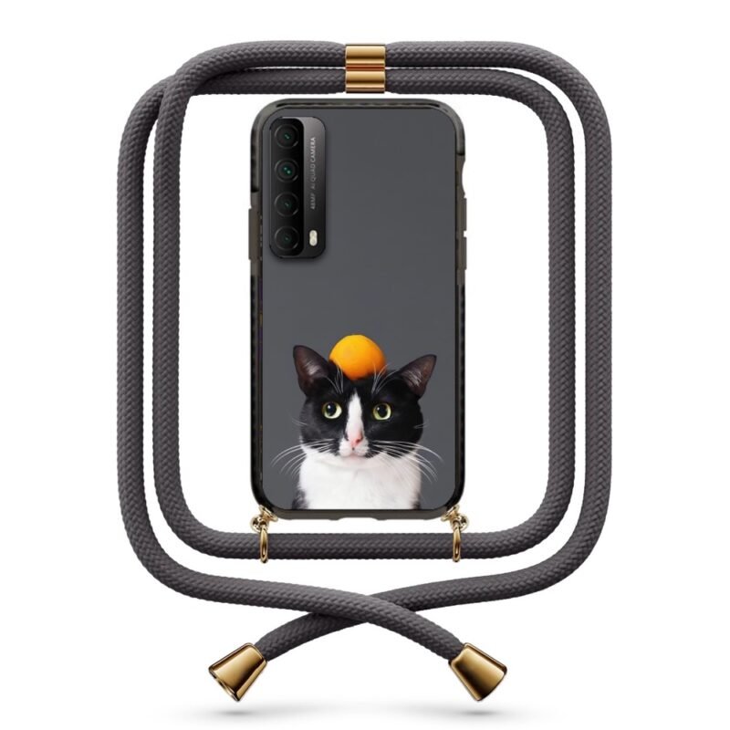 Fruit cat θήκη με κορδόνι & σχέδιο 9886 για Huawei P Smart 2021