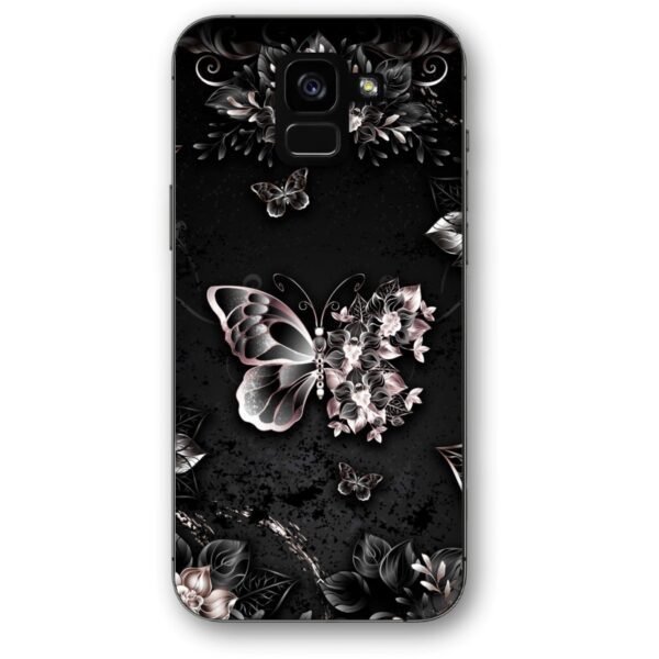 Butterfly floral θήκη κινητού 91321 για Galaxy A8 2018