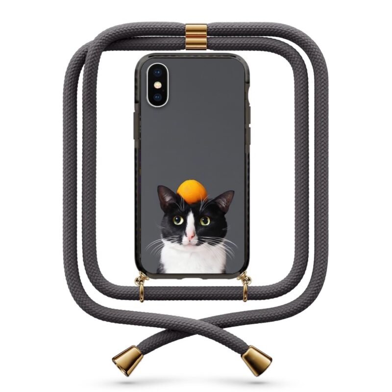 Fruit cat θήκη κινητού με κορδόνι 9886 γιά iPhone X/XS