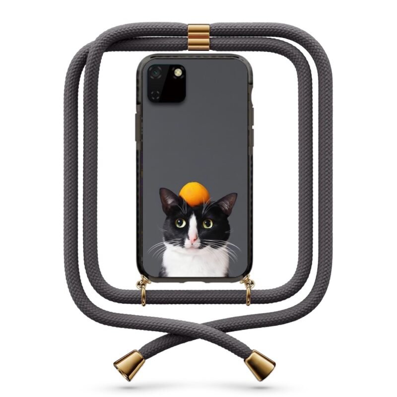 Fruit cat θήκη με κορδόνι & σχέδιο 9886 για Huawei Y5P 2020