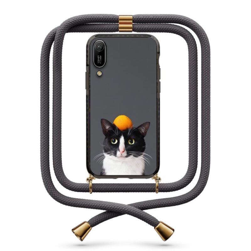 Fruit cat θήκη με κορδόνι & σχέδιο 9886 για Huawei Y6 2019