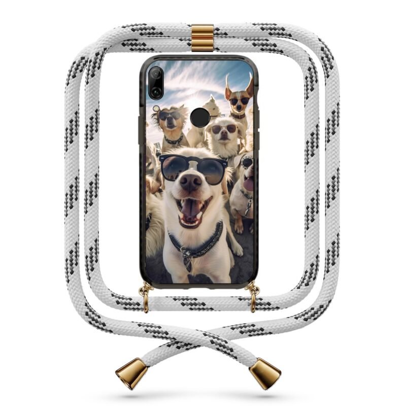 Sunglass dogs θήκη με κορδόνι & σχέδιο 9832 για Honor 10 Lite