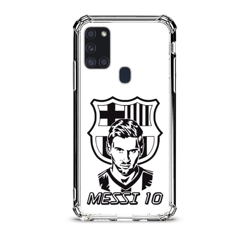 Messi Barcelona θήκη διάφανη & σχέδιο  d1043 γιά Galaxy A21S